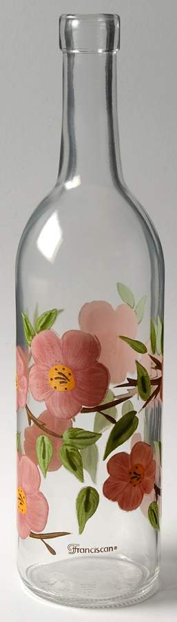 Desert Rose (England and Portugal Backstamp) Glassware Bottle No Stopper by Franciscan-1