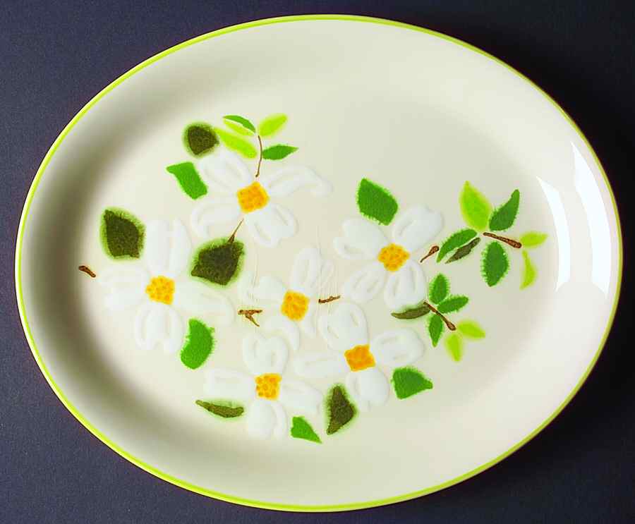 Dogwood 14" Oval Serving Platter by Franciscan-1