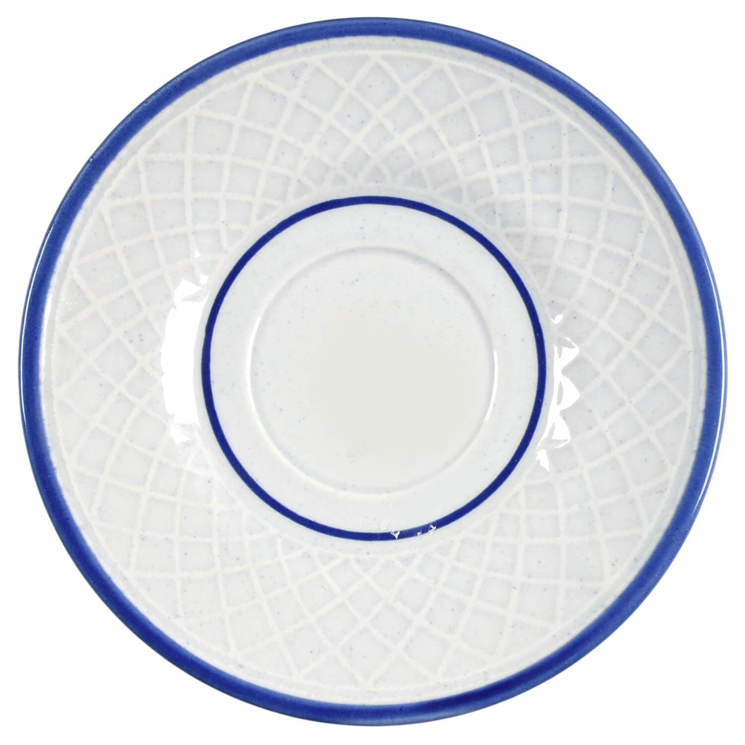 Dutch Weave Blue Saucer by Franciscan-1