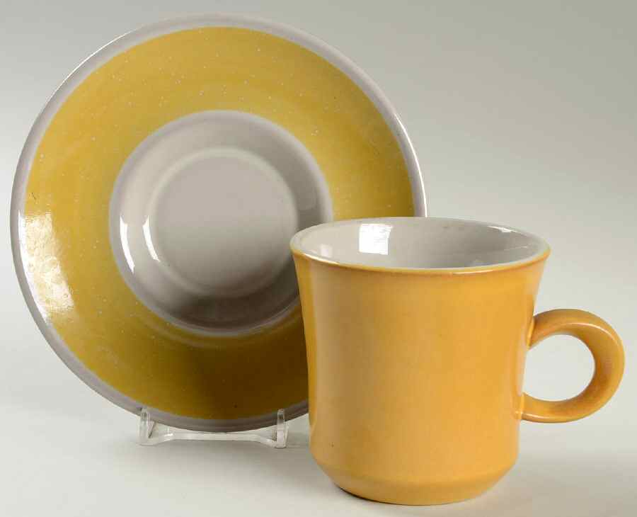 El Dorado Flat Cup & Saucer Set by Franciscan-1