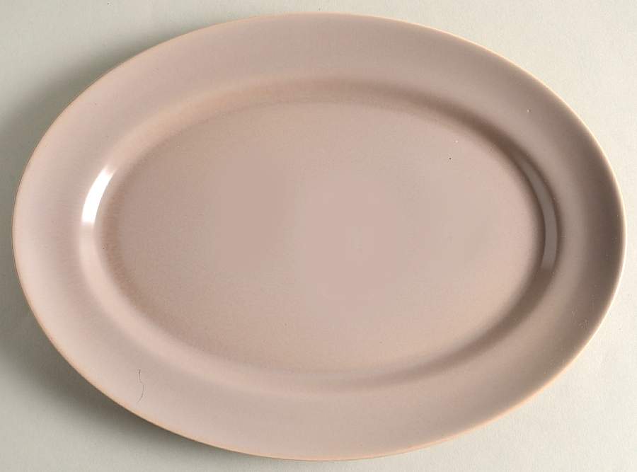 El Patio Gray (Matte) 11" Oval Serving Platter by Franciscan-1