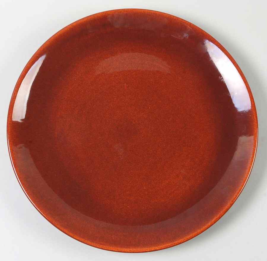 El Patio Redwood (Glossy) 11" Chop Plate (Round Platter) by Franciscan-1