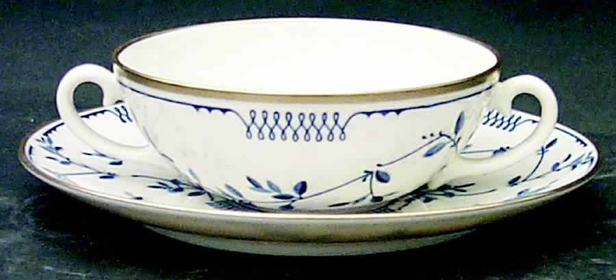 Elsinore Flat Cream Soup Bowl & Saucer Set by Franciscan-1