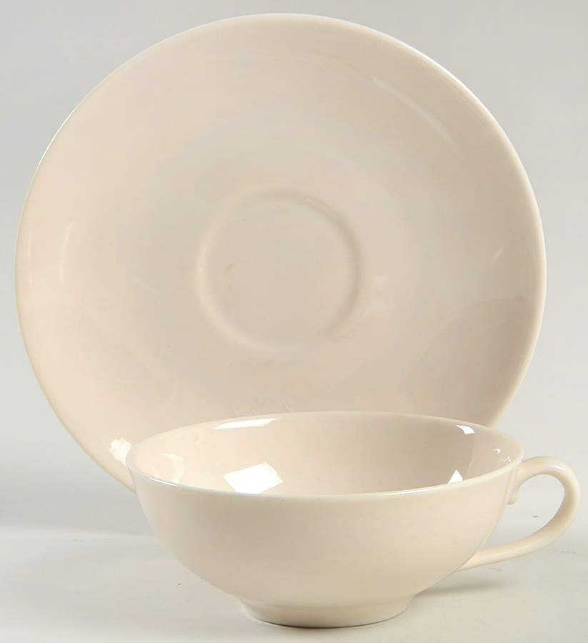 Encanto Blank Flat Cup & Saucer Set by Franciscan-1