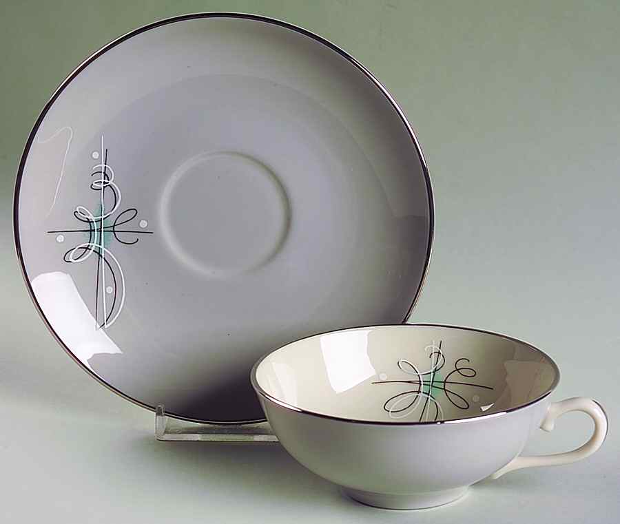 Encore 2" Flat Cup & Saucer Set by Franciscan-1