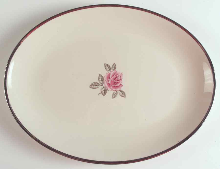 Encanto Rose 16" Oval Serving Platter by Franciscan-1