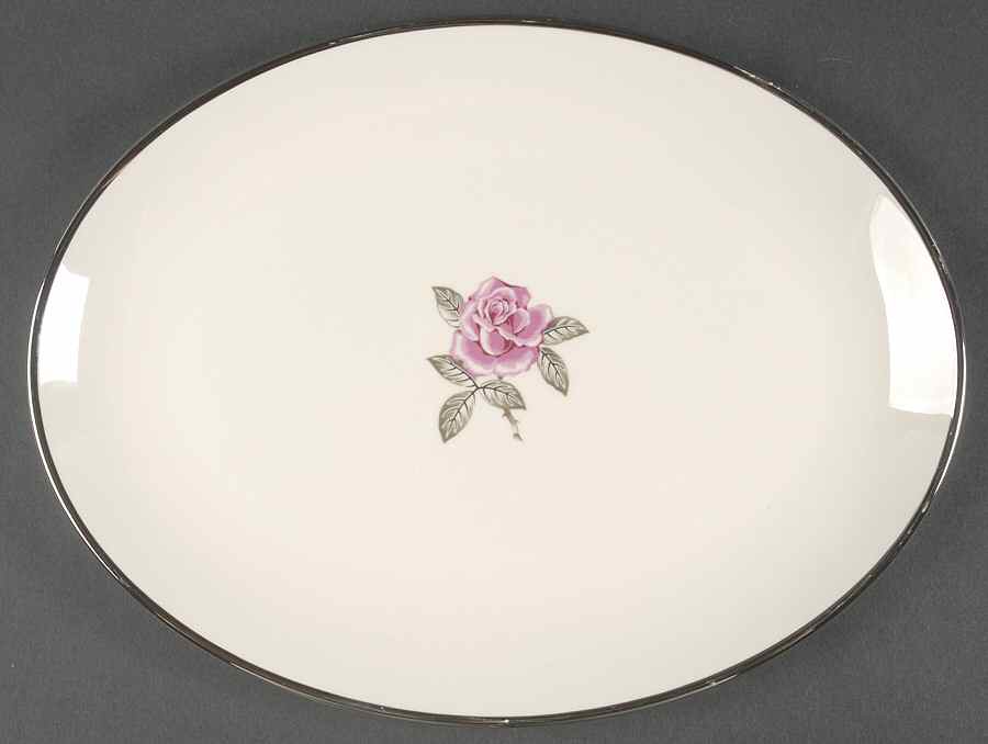 Encanto Rose 12" Oval Serving Platter by Franciscan-1