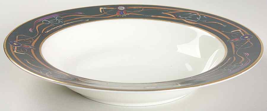 Equus Large Rim Soup Bowl by Franciscan-1