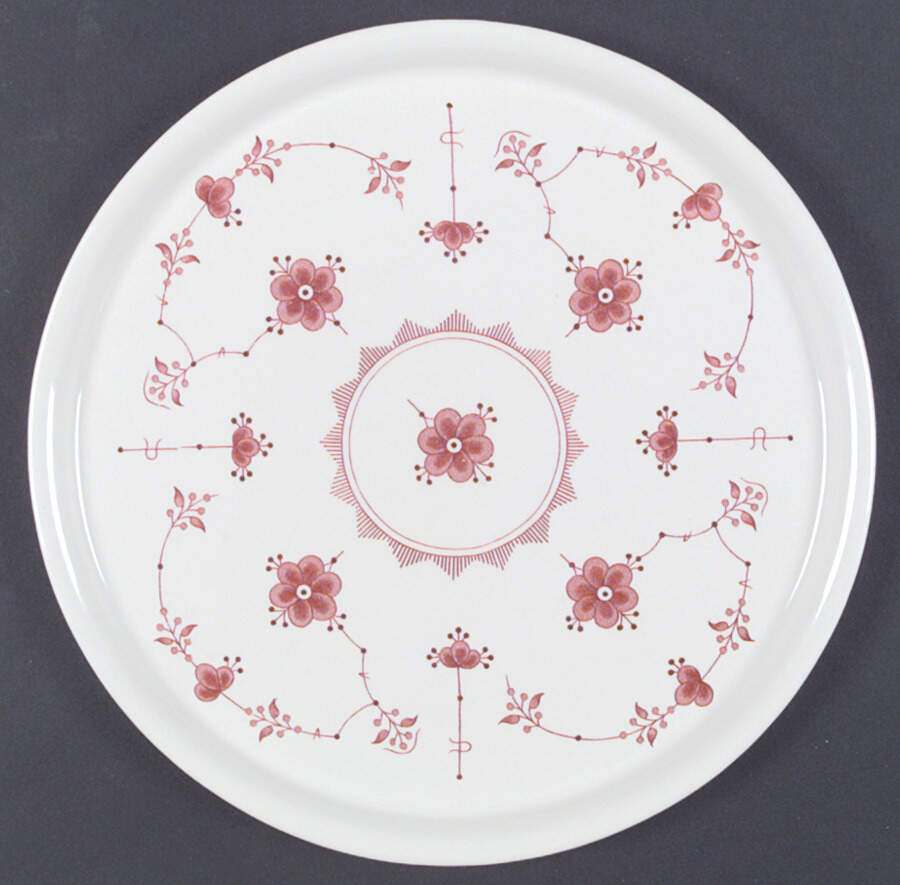 Erica Pink (White) Large Sandwich Tray by Franciscan-1