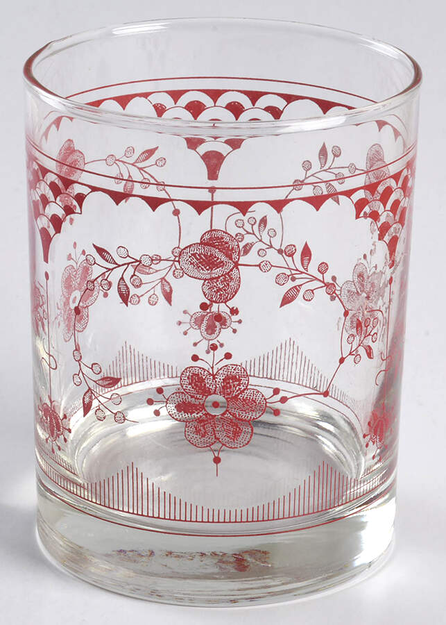 Erica Pink (White) Glassware Double Old Fashioned by Franciscan-1