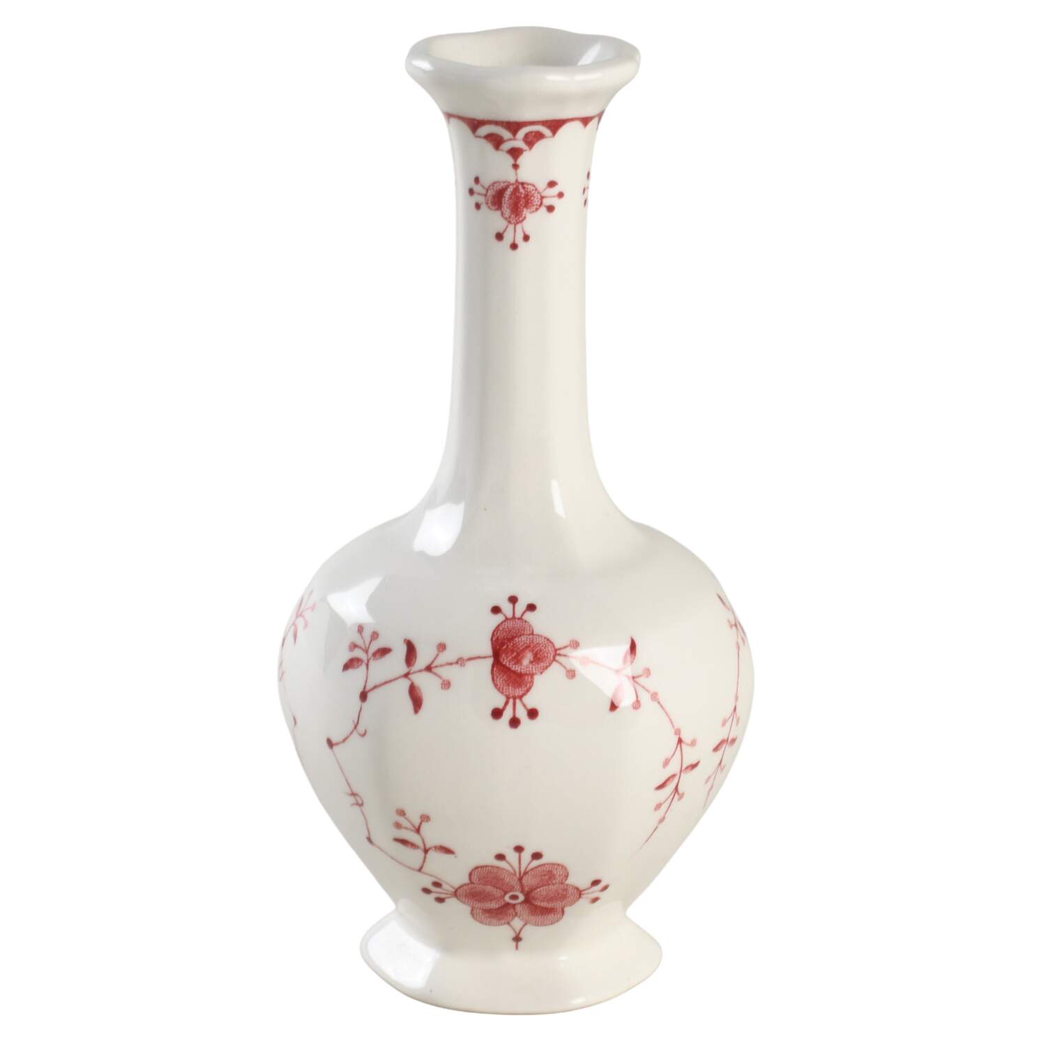 Erica Pink (White) 5" Bud Vase by Franciscan-1