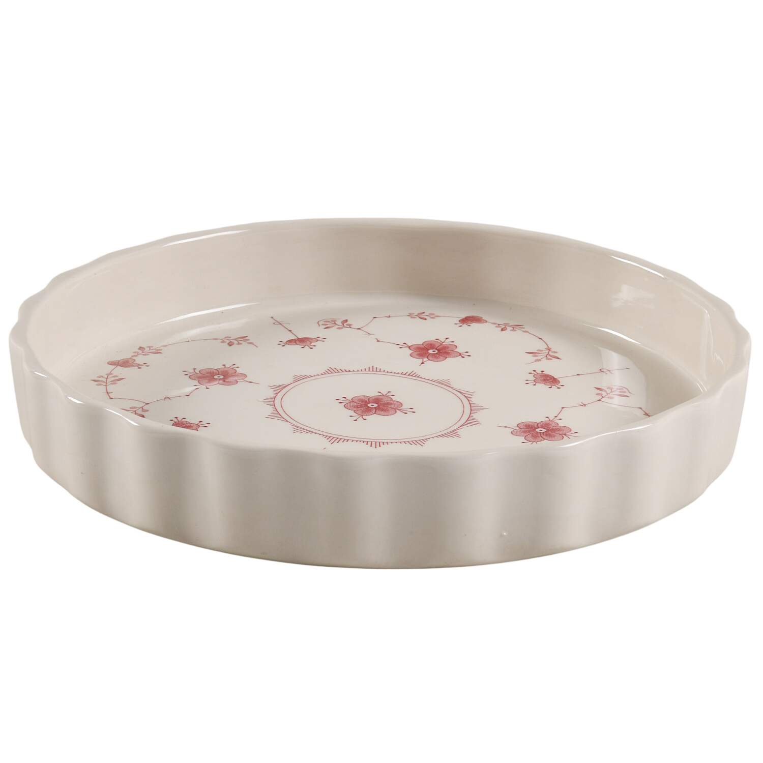 Erica Pink (White) 8" Quiche by Franciscan-1