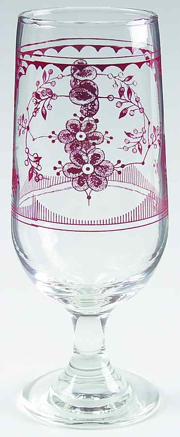 Erica Pink (White) 12 Oz Glassware Iced Tea by Franciscan-1