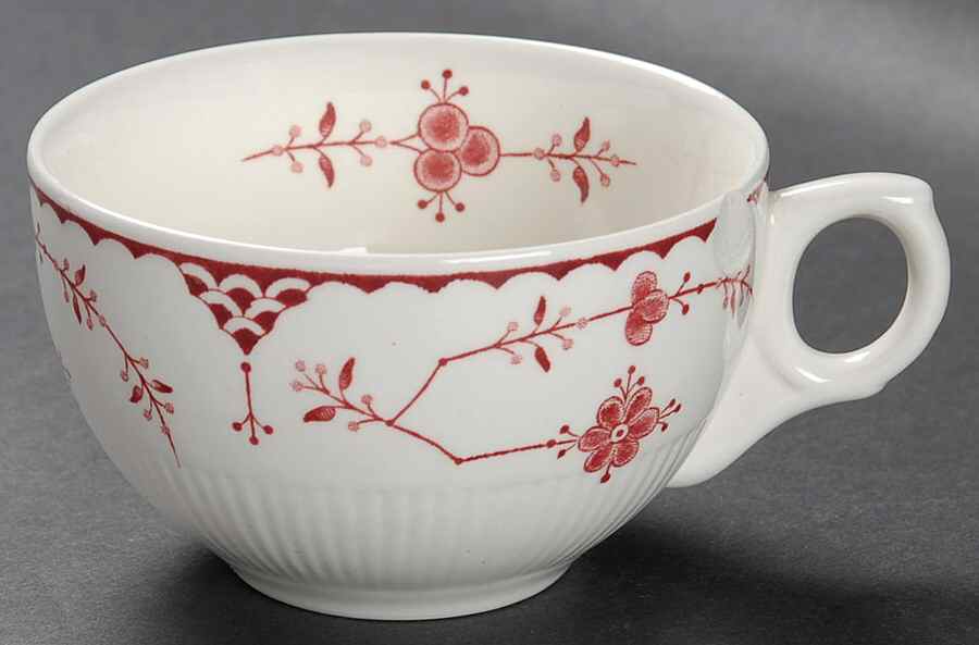 Erica Pink (White) Flat Cup by Franciscan-1