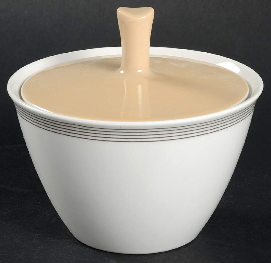 Fan Tan Sugar Bowl & Lid by Franciscan-1