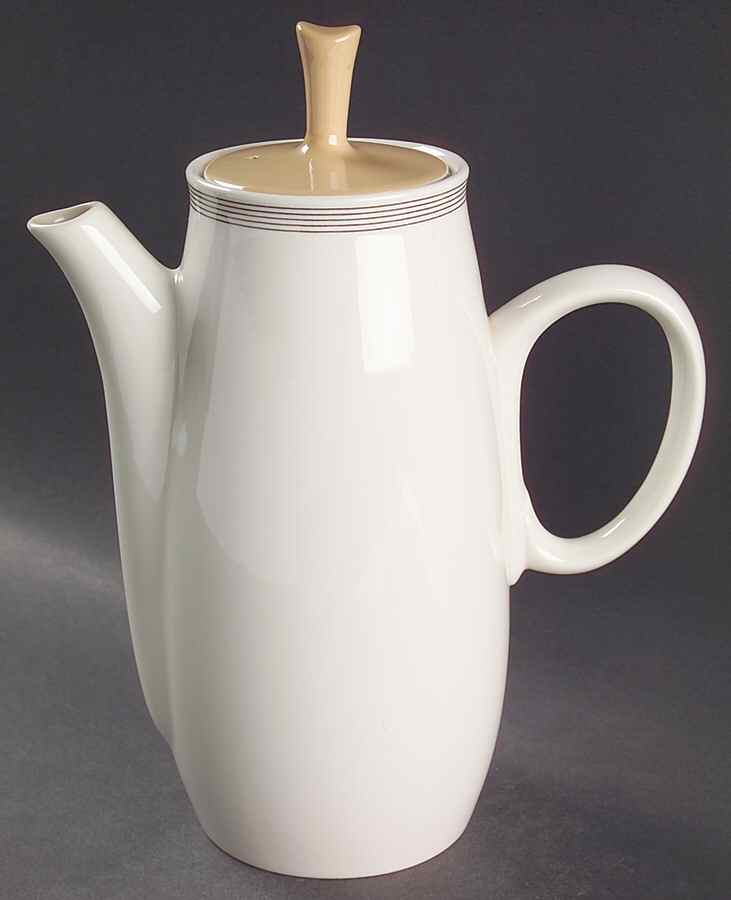 Fan Tan Coffee Pot & Lid by Franciscan-1