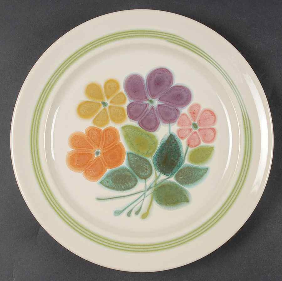 Floral (USA, Rim Shape) Dinner Plate by Franciscan-1