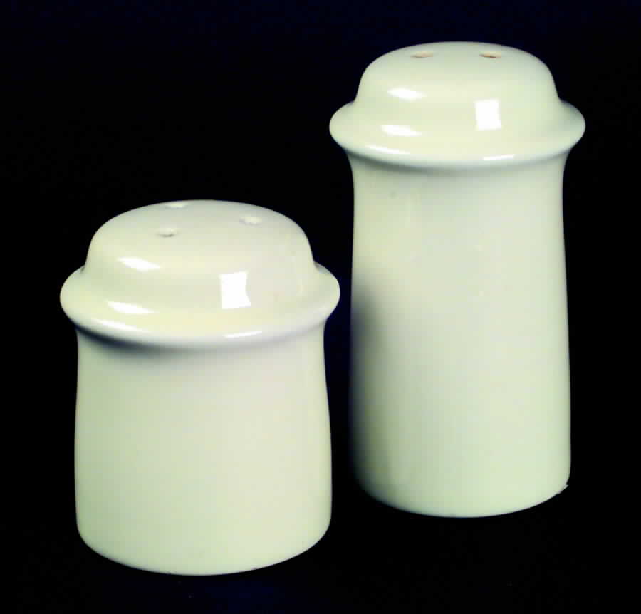 Floral Sculptures Celadon Salt & Pepper Set by Franciscan-1
