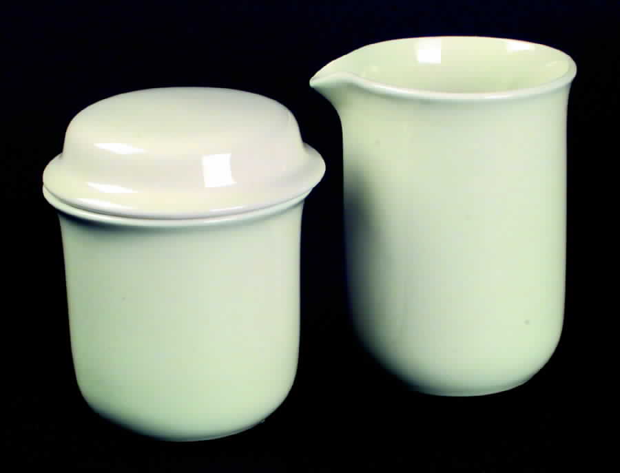 Floral Sculptures Celadon Sugar Bowl & Lid by Franciscan-1
