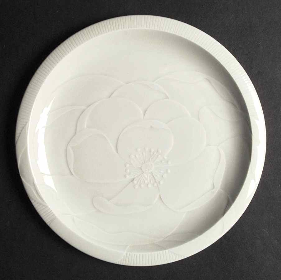 Floral Sculptures Celadon Dinner Plate by Franciscan-1