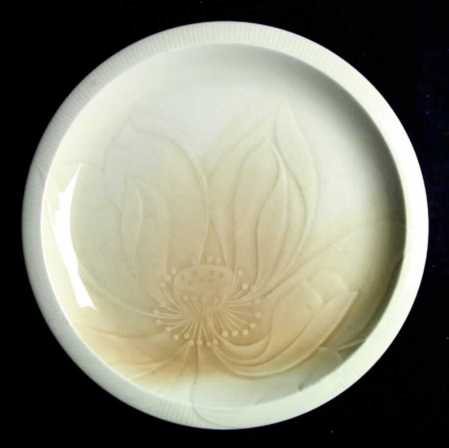 Floral Sculptures Topaz Dinner Plate by Franciscan-1