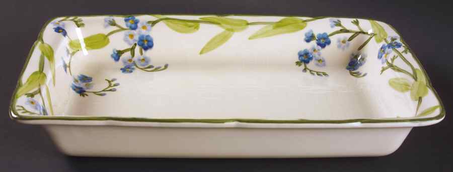 Forget Me Not Rectangular Microwave Baker by Franciscan-1