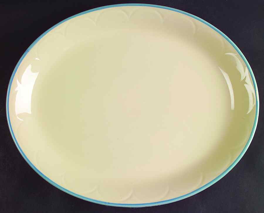 French Floral 13" Oval Serving Platter by Franciscan-1
