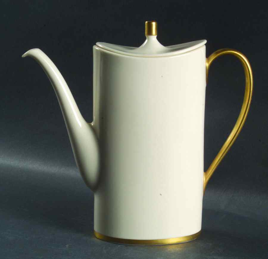 Gold Band (202 Encanto Coupe) Coffee Pot & Lid by Franciscan-1