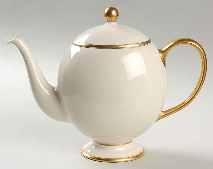Gold Band (202 Encanto Coupe) Teapot & Lid by Franciscan-1