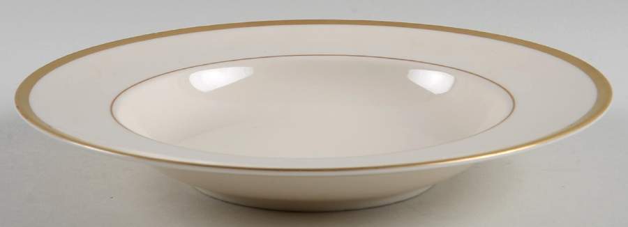 Gold Band (202 Merced Rim) Rim Soup Bowl by Franciscan-1