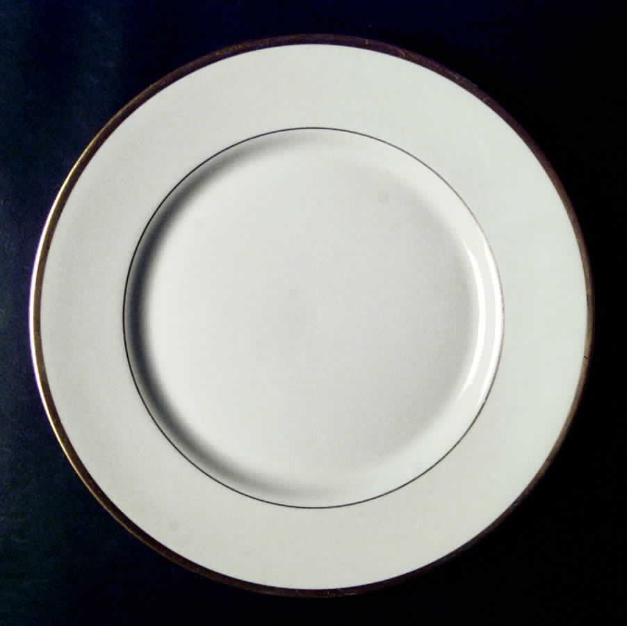 Gold Band (202 Merced Rim) Dinner Plate by Franciscan-1