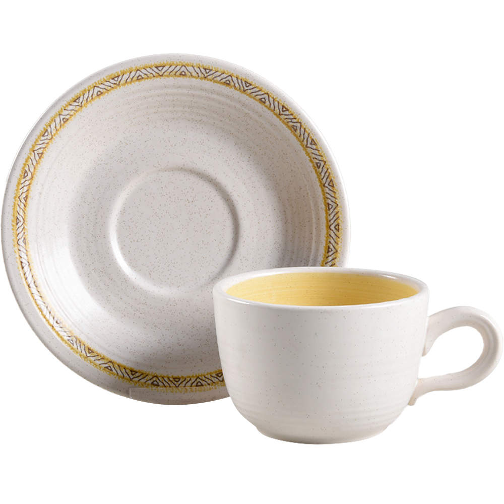 Hacienda Gold (USA) Flat Cup & Saucer Set by Franciscan-1