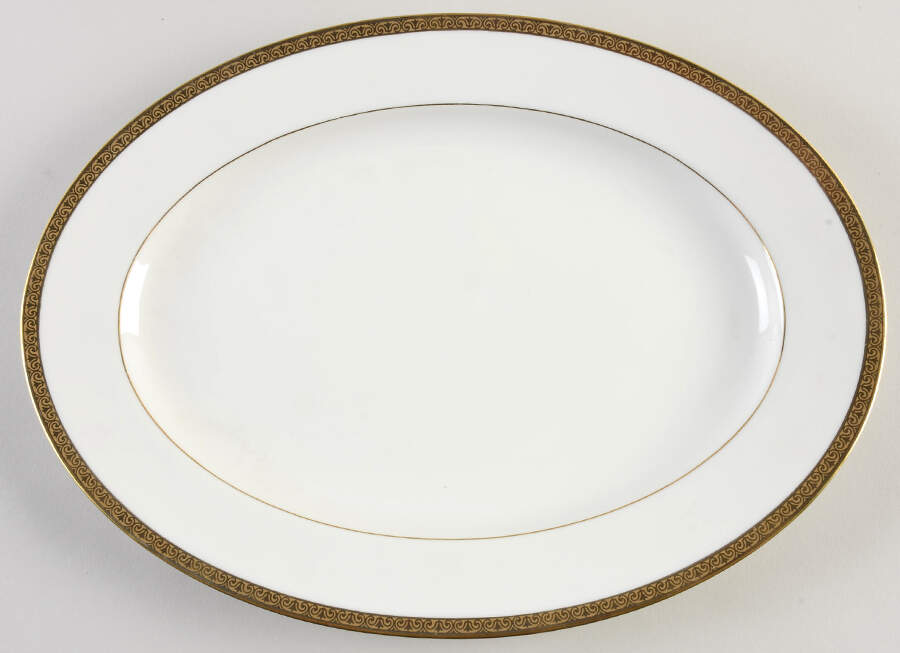 Hampten 14" Oval Serving Platter by Franciscan-1