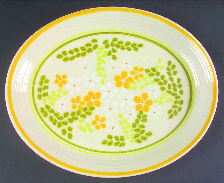 Honeydew 13" Oval Serving Platter by Franciscan-1