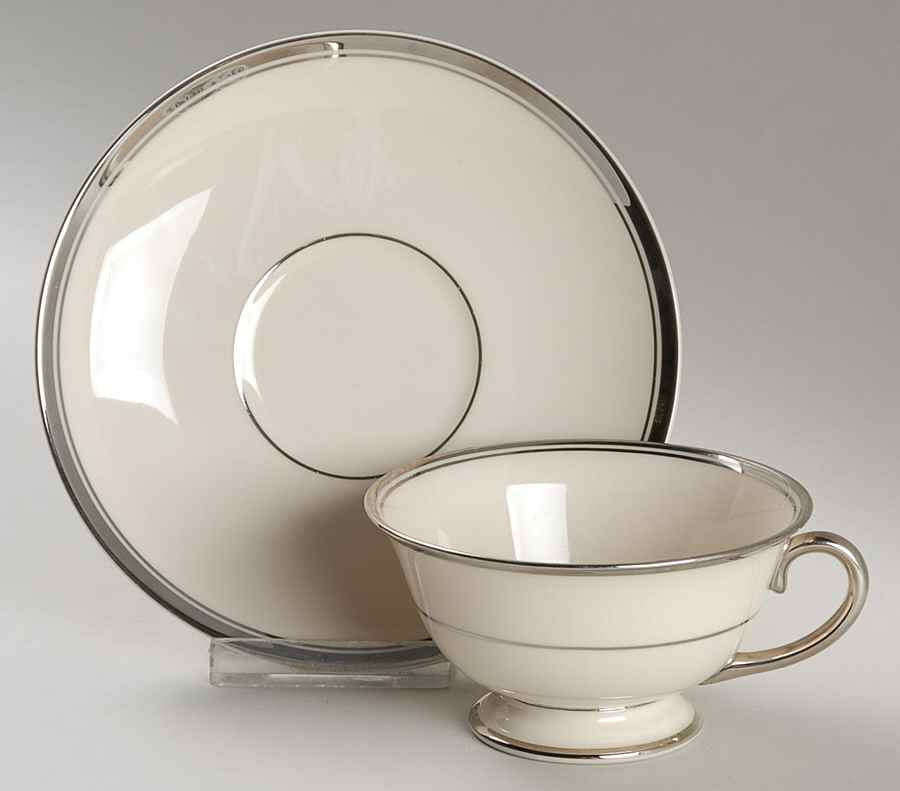 Huntington Footed Cup & Saucer Set by Franciscan-1