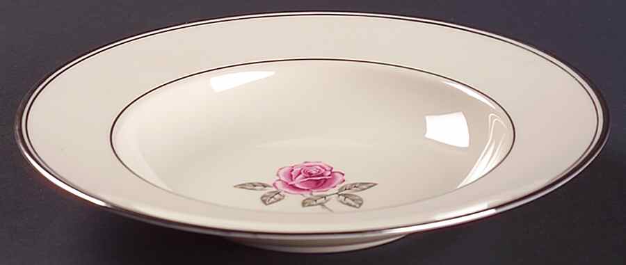 Huntington Rose Rim Soup Bowl by Franciscan-1