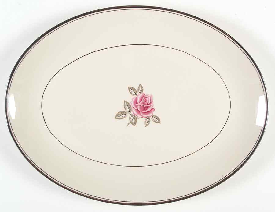 Huntington Rose 16" Oval Serving Platter by Franciscan-1