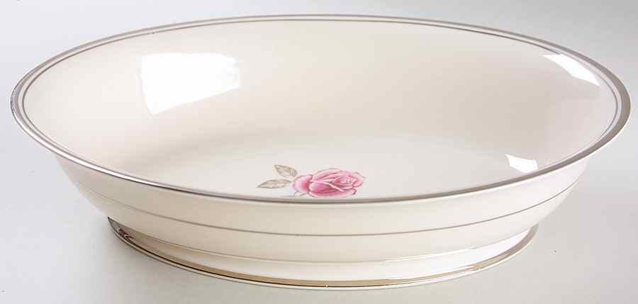 Huntington Rose 9" Oval Vegetable Bowl by Franciscan-1