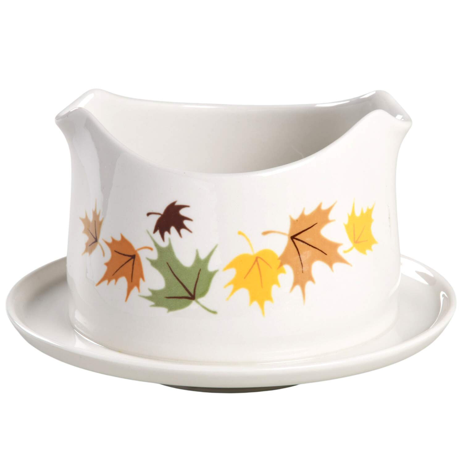 Indian Summer Gravy Boat with Attached Underplate by Franciscan-1