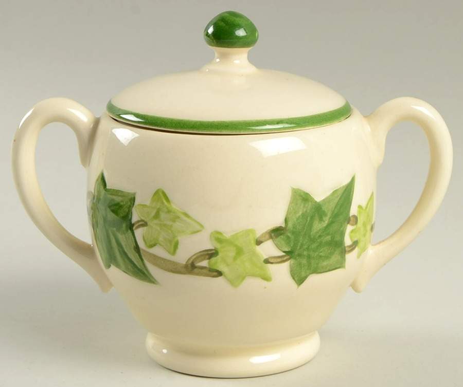 Ivy (American) Sugar Bowl & Lid by Franciscan-1