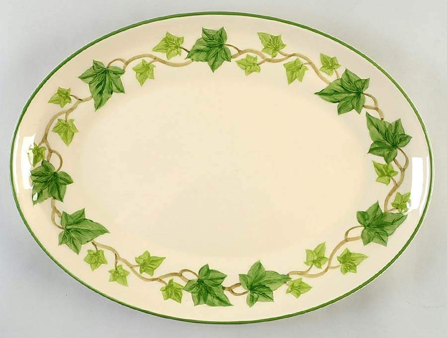 Ivy (American) 18" Oval Serving Platter by Franciscan-1