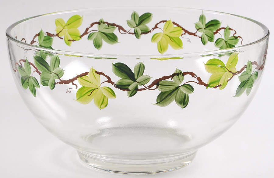 Ivy (American) 10" Glassware Salad Bowl by Franciscan-1