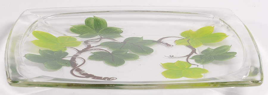 Ivy (American) 8'' Square Glass Plate by Franciscan-1