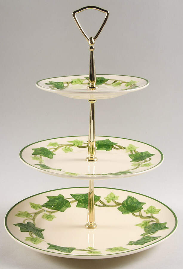 Ivy (American) 3-Tiered Serving Tray (DP, SP, BB) by Franciscan-1