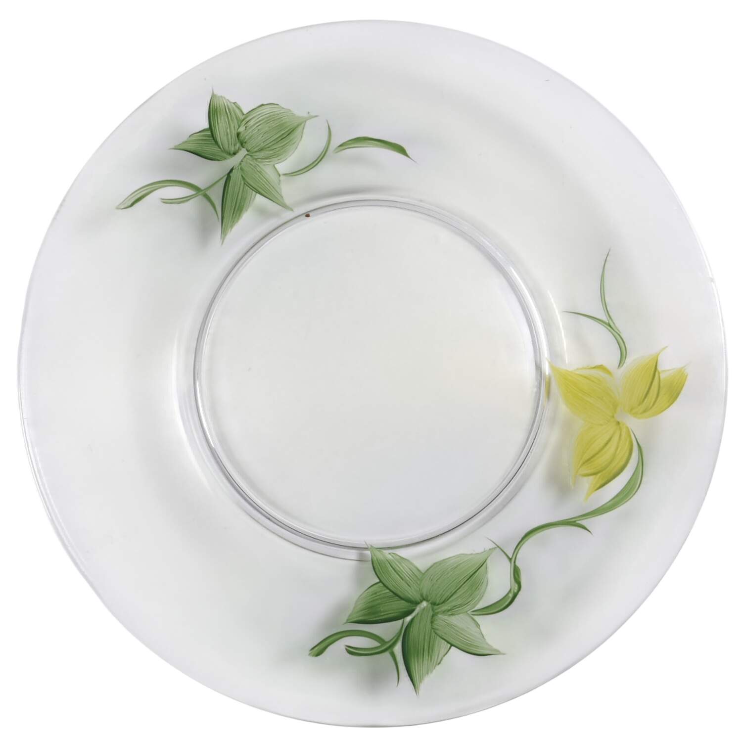Ivy (American) Glassware Dessert Plate by Franciscan-1