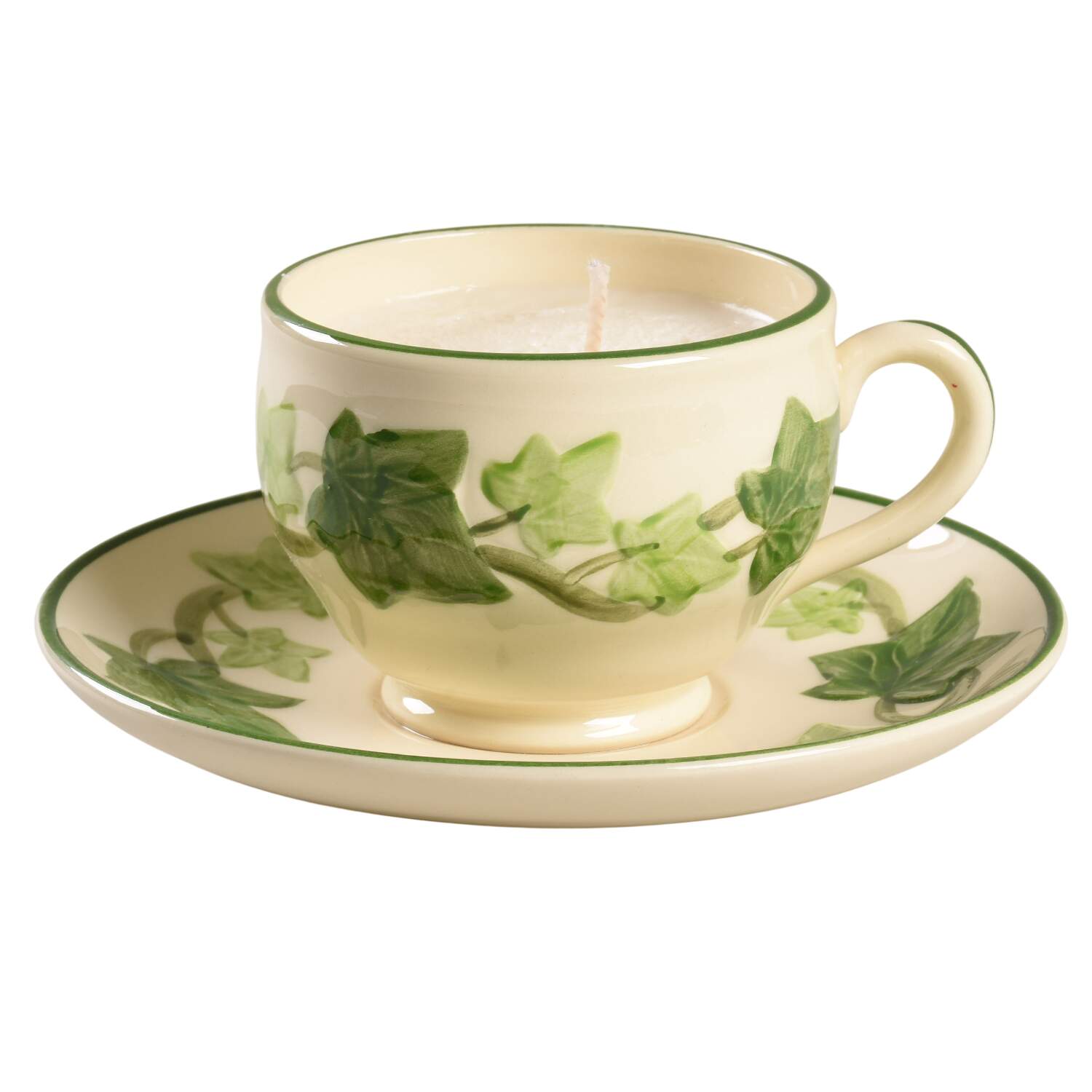 Ivy (American) Scented Cup & Saucer Candle-Lavender  HC by Franciscan-1