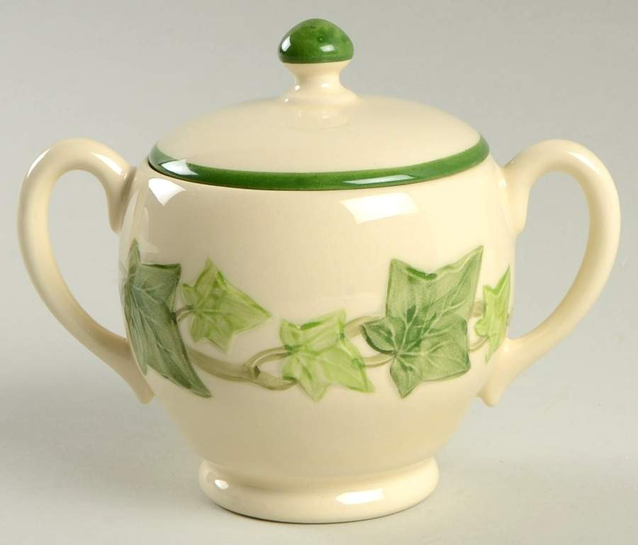 Ivy (American) Sugar Bowl & Lid by Franciscan-1