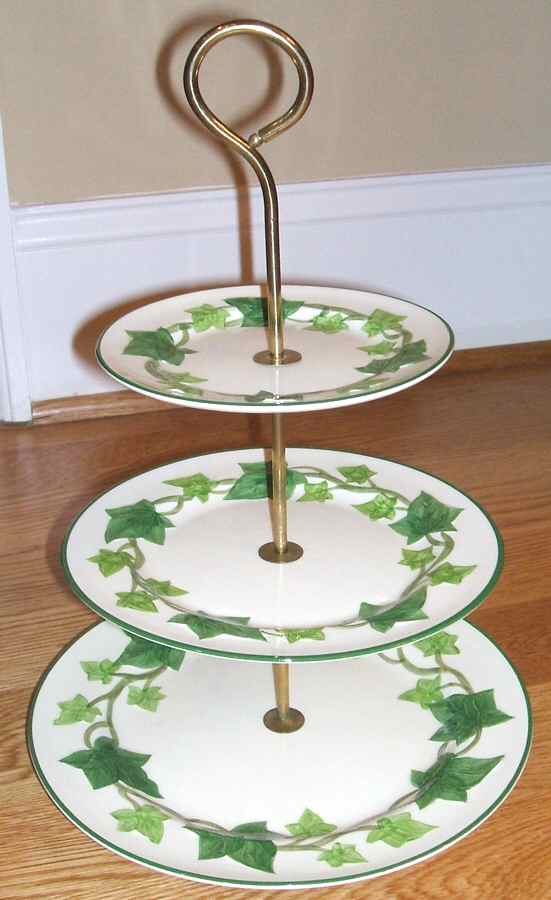Ivy (American) 3-Tiered Serving Tray (DP, SP, BB) by Franciscan-1