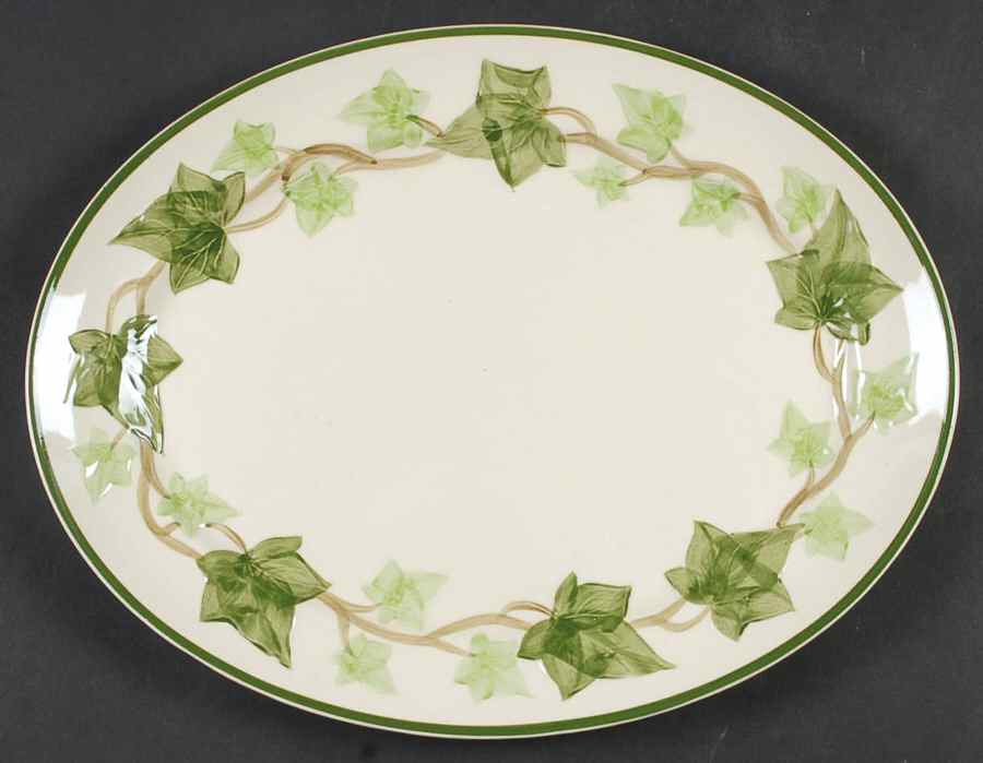 Ivy (American) 13" Oval Serving Platter by Franciscan-1