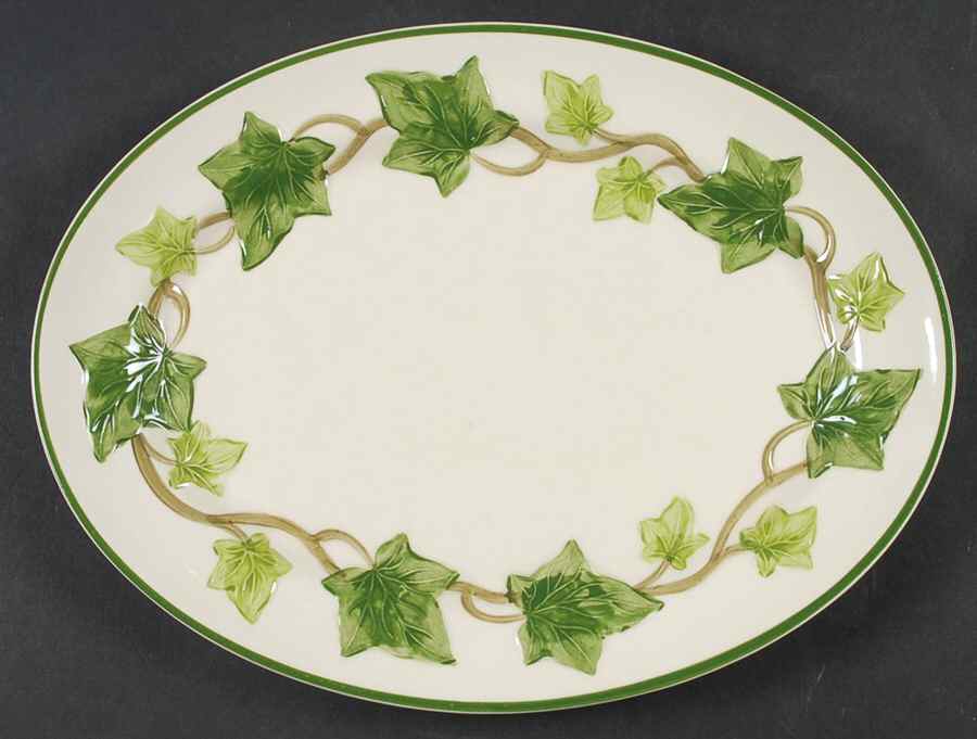 Ivy (American) 11" Oval Serving Platter by Franciscan-1